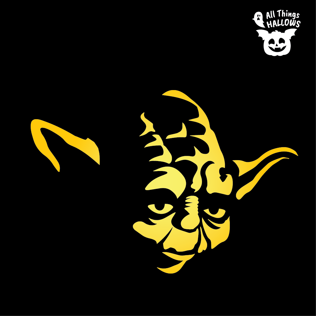 Yoda Pumpkin Stencil - Allthingshallows.com – AllThingsHallows Yoda Pumpkin Stencil - Allthingshallows.com – AllThingsHallows