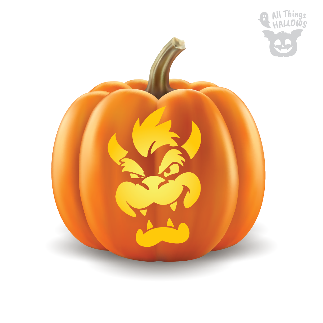 Bowser Pumpkin Stencil - Allthingshallows.com – AllThingsHallows