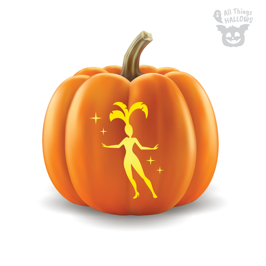 The Life of a Showgirl Pumpkin Stencil