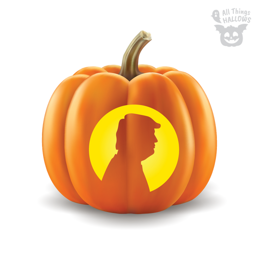 Donald Trump Pumpkin Stencil