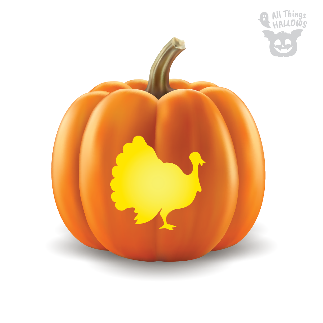 Turkey Pumpkin Stencil