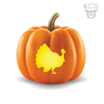 Turkey Pumpkin Stencil