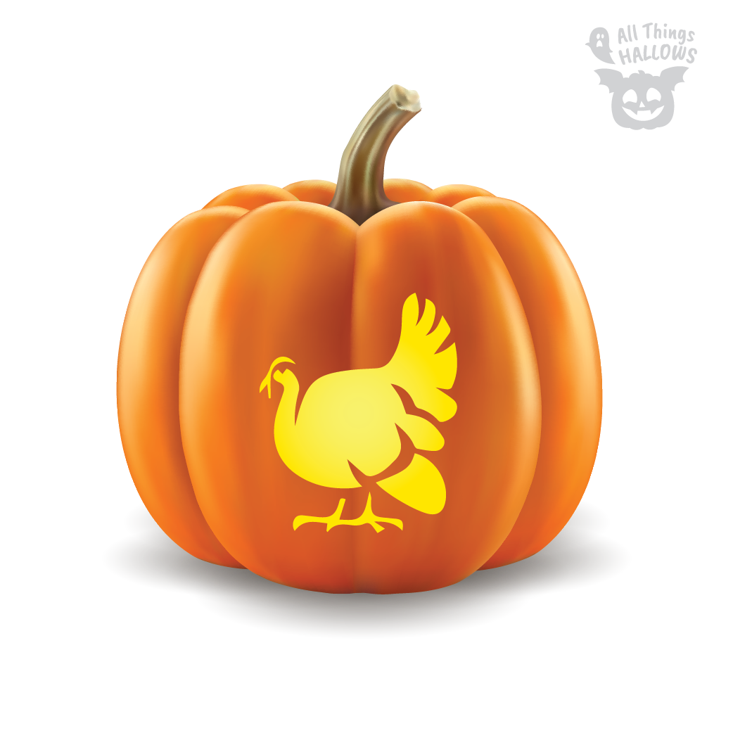 Turkey Pumpkin Stencil AllThingsHallows
