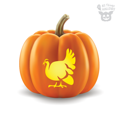 Turkey Pumpkin Stencil