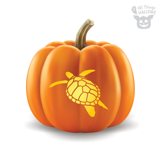 Turtle Pumpkin Stencil