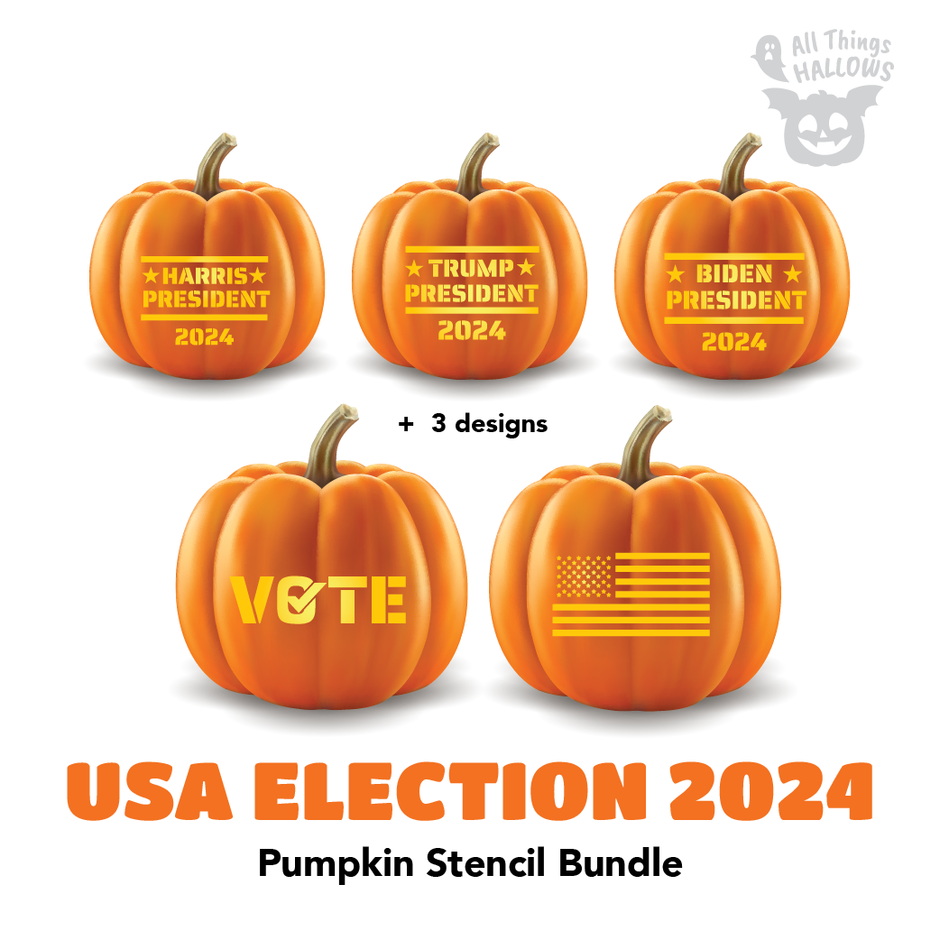 USA Election 2024 Pumpkin Stencil Bundle