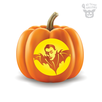 Vampire Pumpkin Stencil