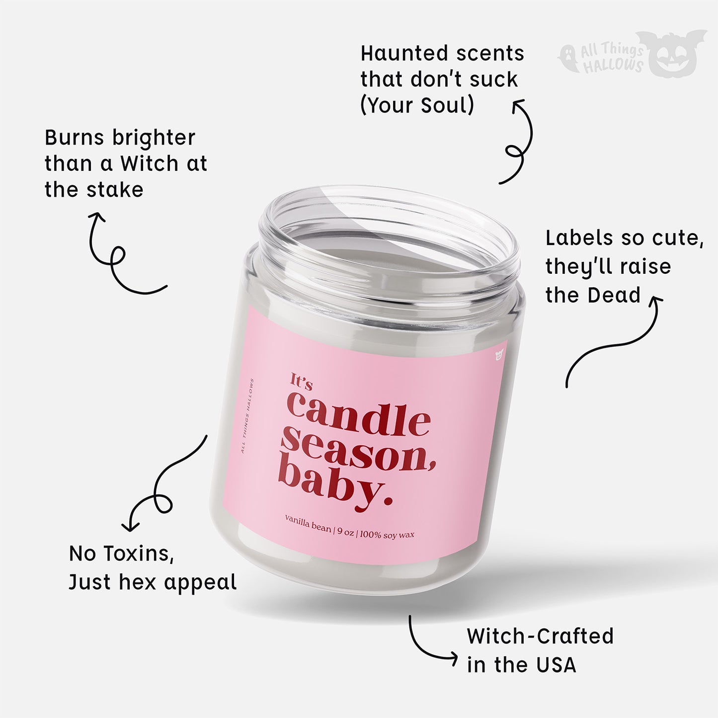 Vanilla Bean Halloween Candle with a Sassy Fall Twist