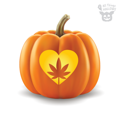 Weed Pumpkin Stencil