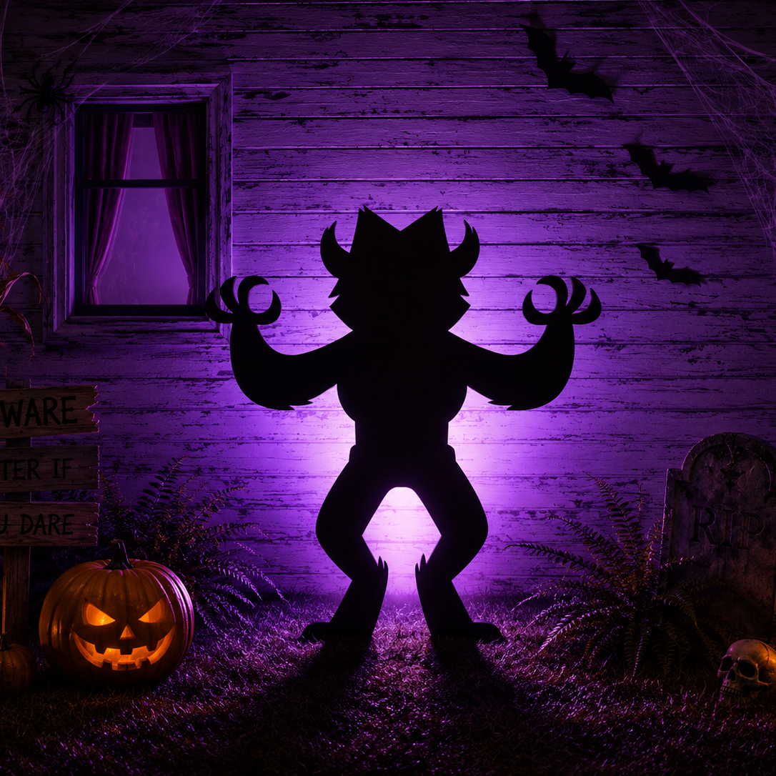 Werewolf Yard Stencil